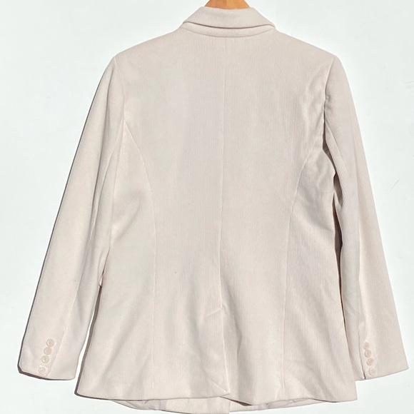 HOUSE OF HARLOW 1960 Women’s Cream Corduroy Oversized Blazer Size medium - Picture 4 of 5